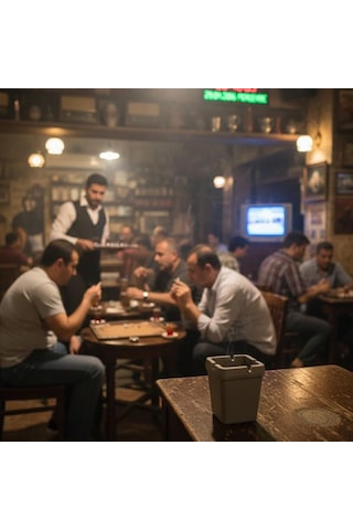 Kokusuz Kare Küllük Duman Ve Koku Tutucu Tasarım Balkon, Teras Ve İç Mekan Kullanımı Dayanıklı Plastik 10 X 7,5 Cm