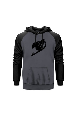 Fairy Tail Logo Kırmızı Renk Reglan Kol Sweatshirt