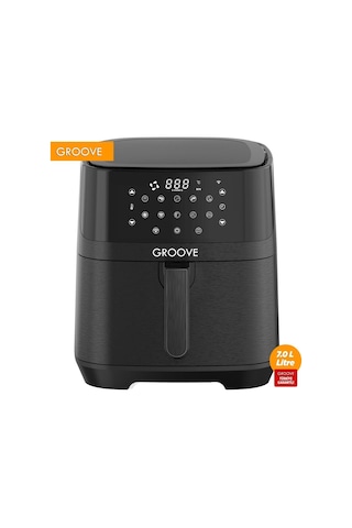 Groove Max XXL 7L 1800W WiFi Smart Airfryer Air Fryer Yağsız Sıcak Hava Fritözü Siyah