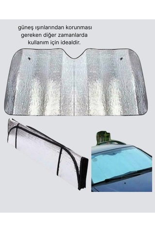 Araba Güneşliği Alüminyum Yansıtıcı Yüzeyle Etkili Isı Koruması 11279908