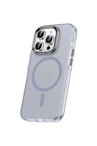 Apple Uyumlu iPhone 15 Pro Max Kılıf Airbagli Magsafe Wireless Şarj Özellikli Lens Koruyuculu Zore Klaptika Kapak