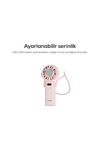 Xenon Smart Peltier Buz Soğutmalı El Vantilatörü 100 Kademe, 3600mah, 8300 Rpm, Usb-c, Askılı