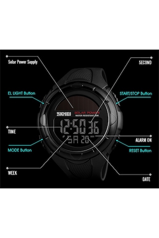Suofeng Skmeı Erkekleri İçin 5atm Su Geçirmez Stopwatch Alarmlı Luminous Pu Kordonlu Spor Akıllı Saat - Kahverengi Çok Renkli