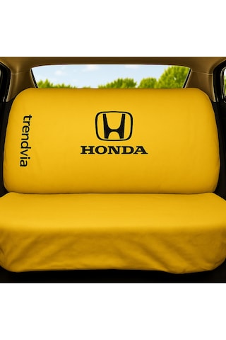 Honda Uyumlu Sarı Renk Penye Kumaş Oto Koltuk Kılıfı Takımı Ön Ve Arka Servis Kılıfı Seti