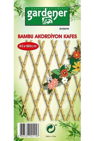 Gardener Bmb090 Bambu Akordeon Kafes - 90 Cm X 180 Cm