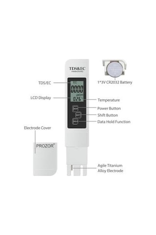 Ec/ppm Metre Tds Ölçer-su Kalitesi Ölçer