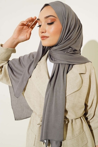 Unika Boutique Kadın Penye Şal Kaymaz Gri