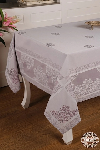 Viyana Lüx Jakar Kumaş Mor Masa Örtüsü Dikdörtgen 160x320 Cm - 1115 Çok Renkli