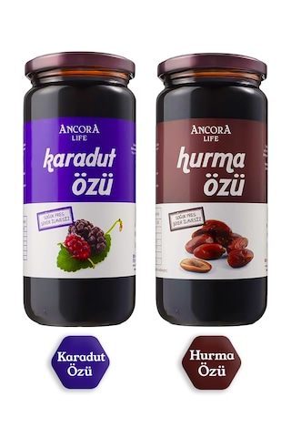 2'li Avantaj Paketi - Karadut Özü, Hurma Özü - Şeker İlavesiz Soğ