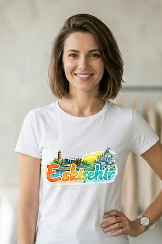 Baranışık Eskişehir Şehir Koleksiyonu Grafik Baskılı Unisex Tişört Beyaz Baranışık Eskişehir Şehir Koleksiyonu Grafik Baskılı Unisex Tişört Beyaz