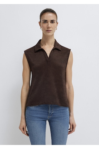 Mavi - Kahverengi Polo Tişört 1613952-70236