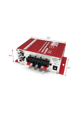 Oto Mini Anfi 12v 80w Bluetooth Bass Tiz