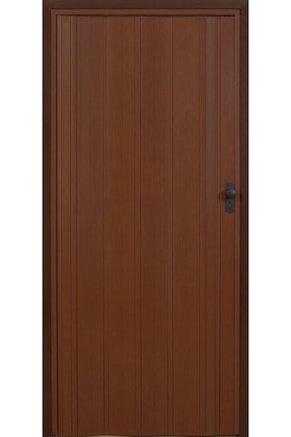 Akordeon Kapı, Ceviz Ahşap Desenli, 72x200cm