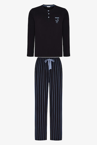 Penti Erkek Nightform Çizgili Pantolon Uzun Kollu Pijama Takımı Çok Renkli