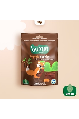 Humm Organik Keçiboynuzlu Fındıklı Kurabiye 55 G