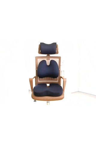 Yeni Nesil Visco Ortopedik Ergonomik 3'lü Set Ortopedik Yastık Seti Kalça, Bel Ve Boyun Desteği Sağlayan Rahatlatıcı Minder Set