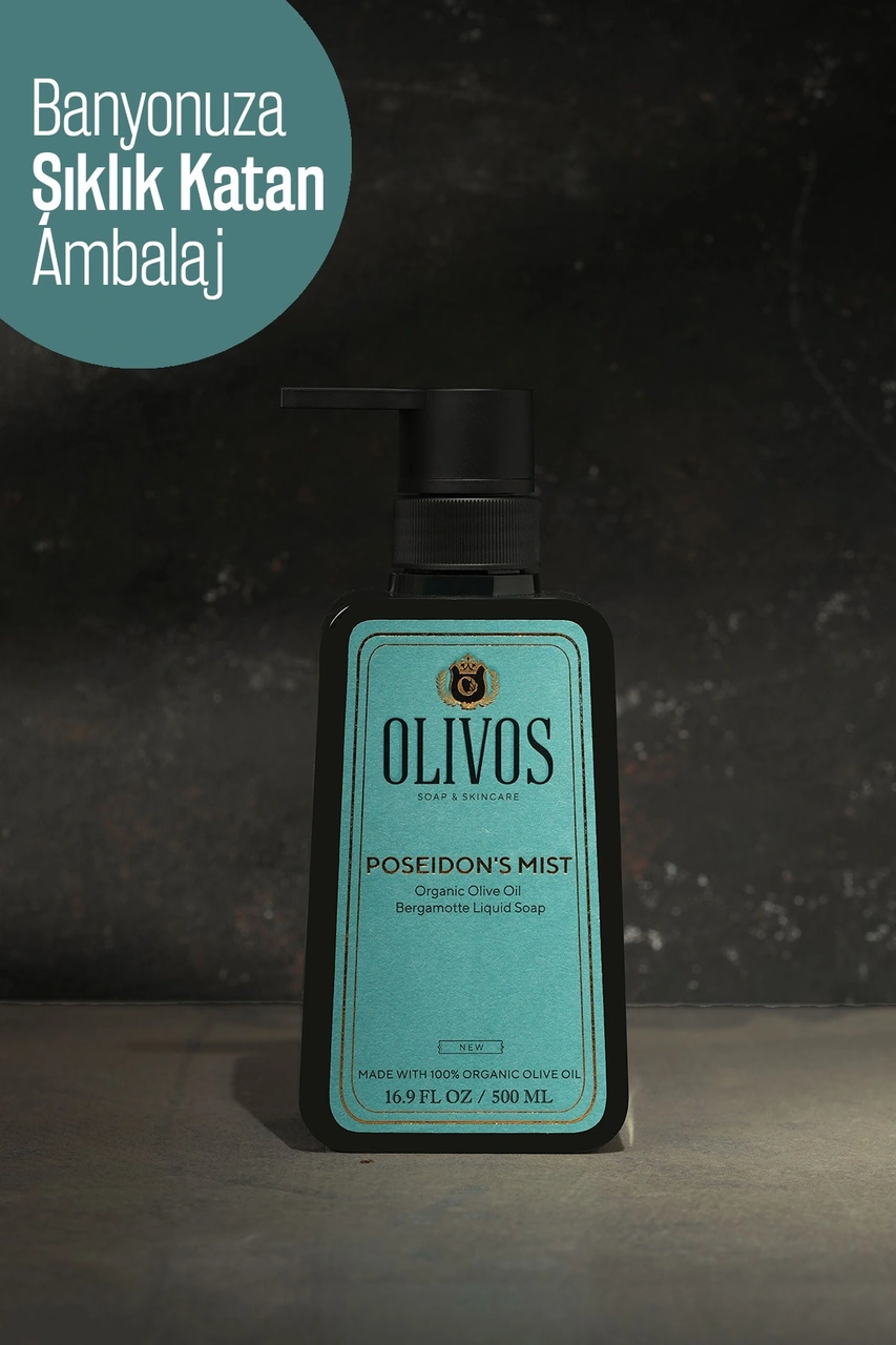 %100 Doğal Zeytinyağlı Bergamot Kokulu Sıvı El Sabun Yoğun Nemlendirici Arındırıcı Bitkisel 500 Ml