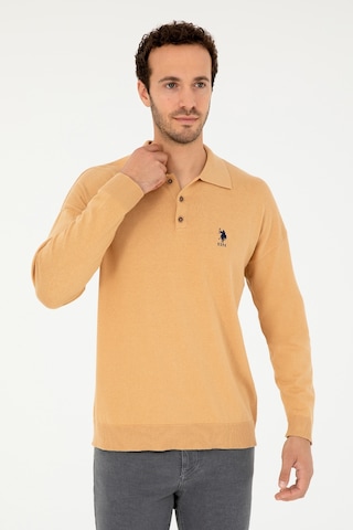 U.s. Polo Assn. Erkek Camel Kazak /triko 50293506-vr015 Camel