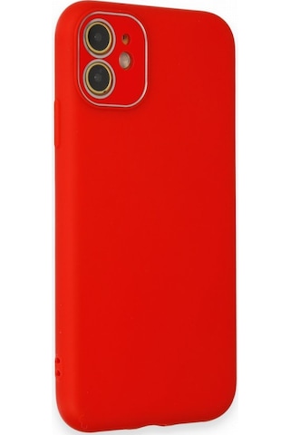 FitCase Apple Uyumlu iPhone 11 Glass Kamera Korumalı Lansman Silikon Kapak