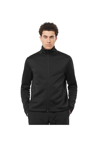 Salomon C23008 Sntial Midfleece Fz Erkek Polar - Siyah Siyah