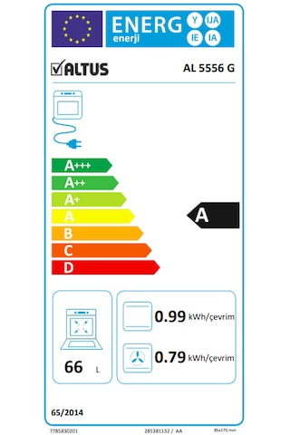 Altus Al 5556 G 66 L Fan Destekli Fırın