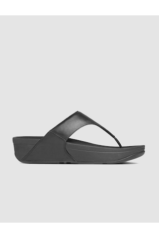 Fitflop Lulu I88 Hakiki Deri Siyah Kadın Parmak Arası Terlik Siyah