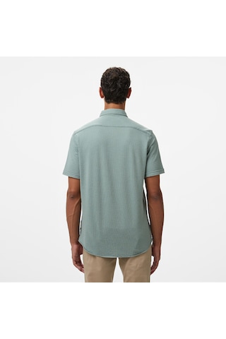 Nautica Erkek Yeşil Classic Fit Gömlek Düz W55416t Yeşil