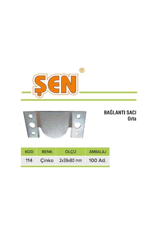 Bağlantı Sacı Çeşitleri Çinko 113 Küçük