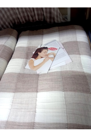 Hobby Home Collection Çift Kişilik Müslin Yatak Örtüsü Takımı 240 X 260 Cm Yastık Kılıfı 2 Adet 50 X 70 Cm Bej