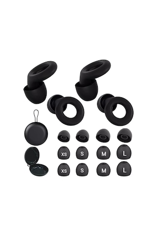 Wezone Yeniden Kullanılabilir Yumuşak Silikon Kulaklık, 25-28 Db Gürültü Azaltıcı, 4 Farklı Boyut Xs-s-m-l , 2 Adet Taşıma Kutusu İle 2 Çift Paket