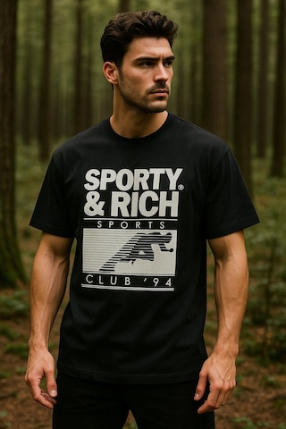 Rich Erkek Basic T-shirt Oversize Rahat Kalıp %100 Pamuk Bisiklet Yaka Kısa Kollu Tişört SIYAH