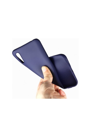 Xiaomi Redmi 9a Kılıf Zore Premier Silikon Kapak Saks Mavi
