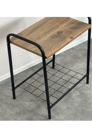 Dekoratif Telli Yan Sehpa Mobilya Raflı Sehpa 5079