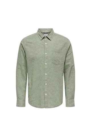 Onscaıden Lıfe Reg Ls 1 Pkt Shırt Noos Yeşil Cok Renklı