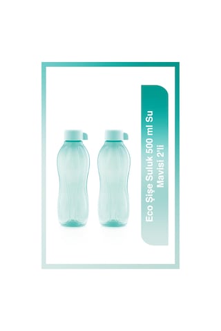 Tupperware Eco Şişe Suluk 500 ML Su Mavisi 2'li
