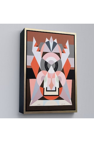 Çerçeveli Auguste Herbin - Simetrik Bileşim Tablosu-8101