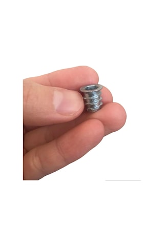 Metal Euro Dişli Dübel Ahşap Dübeli M6 8x13 Diş Çinko Mobilya Bağlantı Ünite Birleştirme 25 Adet