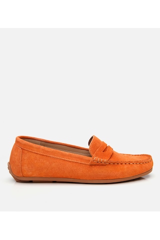 Hotiç Kadın Süet Deri Turuncu Günlük Loafer 01ayh306650a570 Turuncu