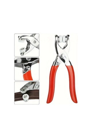 200 Adet Paslanmaz Çelik Çıtçıt Ve Pense Seti Metal Çıt Çıt Makinesi 5365