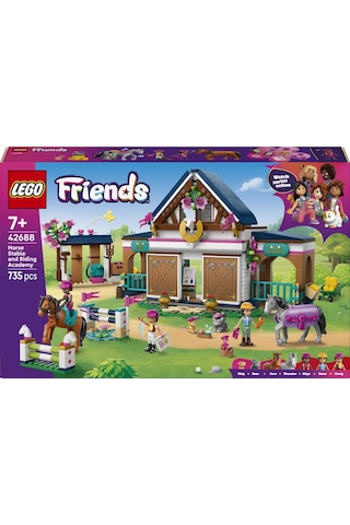 LEGO® Friends At Ahırı ve Binicilik Akademisi 42688 - 9 Yaş ve Üzeri Çocuklar için Yaratıcı Oyuncak Yapım Seti (735 Parça)