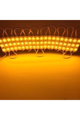 20 Adet Amber Sarı Mercekli Modül 12 Volt 1,2w