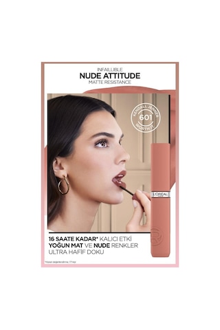 L'Oréal Paris Infaillible Matte Resistance Likit Mat Ruj 601 Worth It