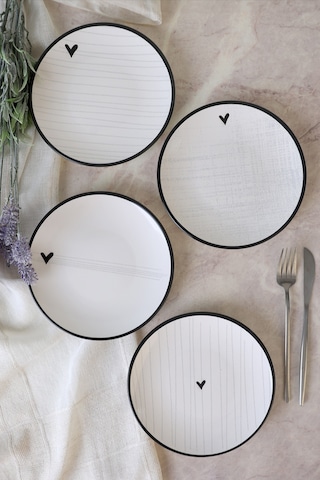 Keramika Sensa Ege Pasta Tabağı 20 Cm 4 Adet 23789-92 Çok Renkli