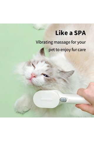 Geekyou Evcil Hayvan Tarama Aleti: Iyon Titreşimli Masaj + Ahşap Işığı, Tek Tuşlu Tüy Alma, 800mah Pil Yeşil+turuncu