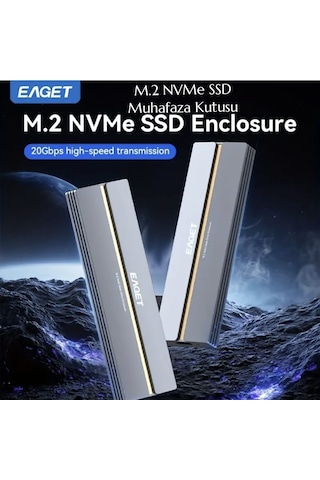 Eaget 20gbps M.2 Nvme Ssd Kutusu Ce Lisanslı 2280/2260/2242/2230
