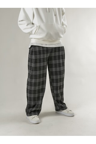 Cocopelli Ekose Erkek Baggy Pantolon Coc2666 Gri