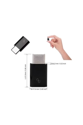 Micro Usb To Type C Dönüştürücü Adaptör Şarj Ve Veri Aktarım Uyumlu Kompakt Diğer
