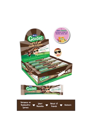 Hero Goodies Fındık Kakao Meyve Bar 30g X15