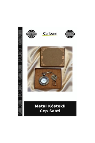 Metal Köstekli Cep Saati Dekoratif Saat Baba Hediyesi Trend Hediyeler Çok Renkli