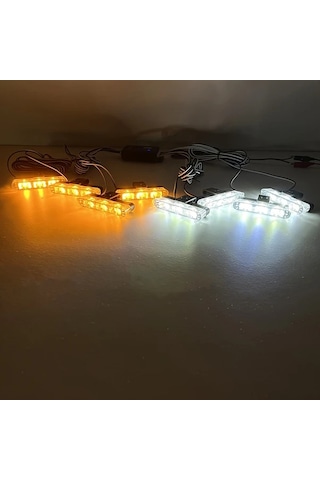 Motion003 4ü 1 Arada Yüzey Montajlı Araç Kumandası 24 Led Kırmızı Beyaz 12v Jeep Kamyon